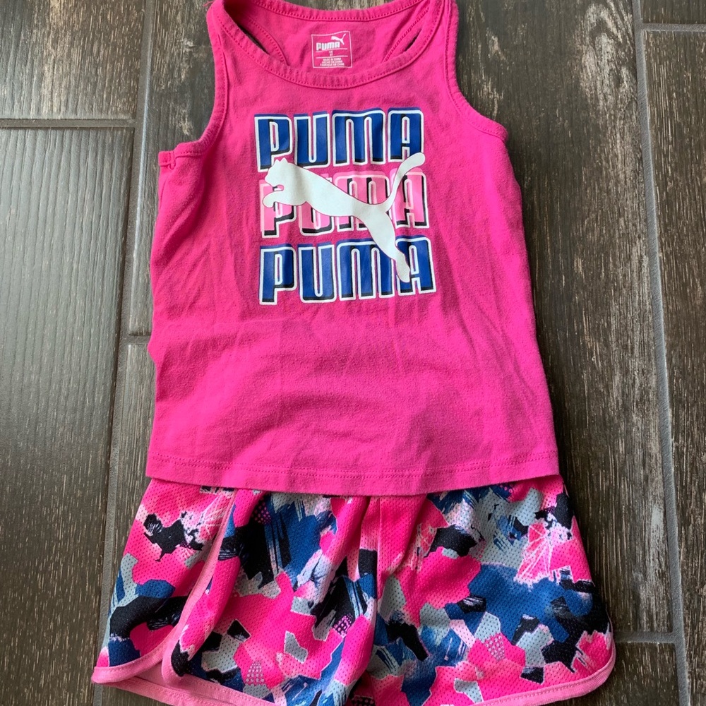 Girls Puma tank top outfit